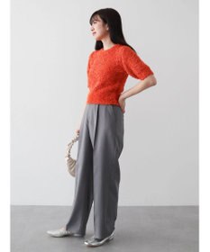 Green Parks テープヤーン半袖ニットプルオーバー