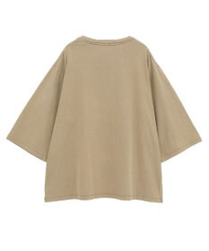 YECCA VECCA ヴィンテージ風箔プリントロゴTee