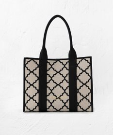 TOCCA 【大人百花掲載】【A4サイズ対応】CHECKER CLOVER KNITBAG ニットバッグ