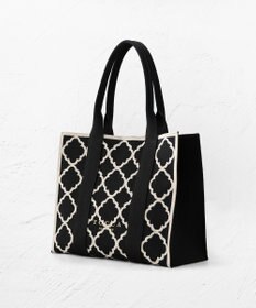 TOCCA 【大人百花掲載】【A4サイズ対応】CHECKER CLOVER KNITBAG ニットバッグ