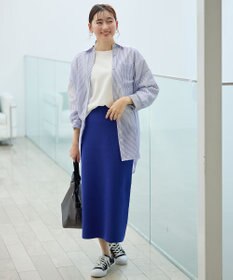 ANY シアーストライプシャツ