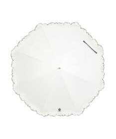 MOONBAT 【WEB限定/遮光率100%/遮熱/UV】POLO RALPH LAUREN（ポロ ラルフローレン）晴雨兼用日傘 ワンポイント ポロベア刺繍 フリル 長傘