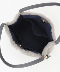 ANY SIS パイピングフェイクファートート バッグ