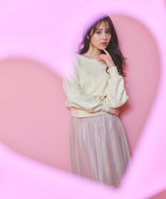 Feroux 【洗える】ラメチュール スカート