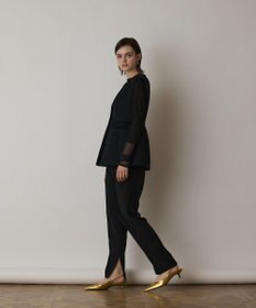 GRACE CONTINENTAL インサイドスリットスリムパンツ