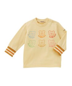 MIKI HOUSE HOT BISCUITS 【80-120cm】パステルビーンズ 長袖Tシャツ