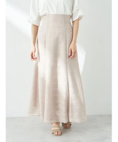 earth music&ecology シアーチェックフレアスカート