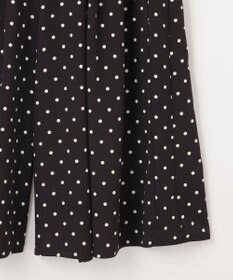 組曲 L 【WEB限定】ドットプリントデシン フリルパンツ