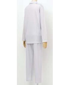 Wing パジャマ 長袖 長ズボン さらさらとした肌ざわり 接結天竺素材(肌側) すっきりとしたシルエット シャツタイプ  レディース EP5064 ウイング／ワコール