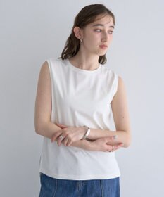 YECCA VECCA コットンスムースノースリーブトップス