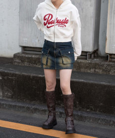 WEGO ロゴジップショートパーカー