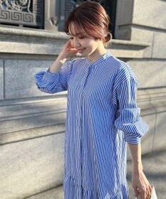 UNFILO 【洗える】イージーケア シャツワンピース