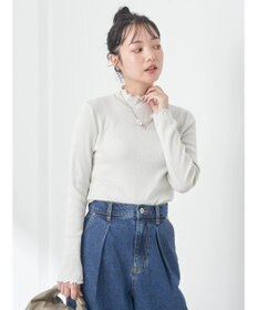 earth music&ecology ラメハイネックプルオーバー