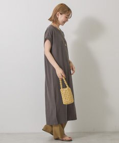 AMERICAN HOLIC ワッフルサイドスリット半袖ワンピース