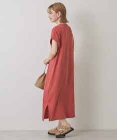 AMERICAN HOLIC ワッフルサイドスリット半袖ワンピース