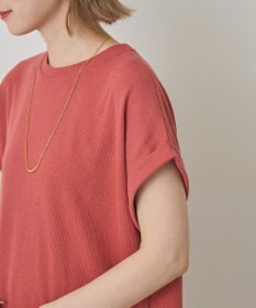 AMERICAN HOLIC ワッフルサイドスリット半袖ワンピース