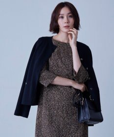 自由区 L ミラノリブ ニット ノーカラージャケット