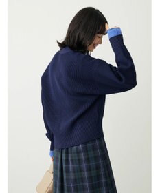 Green Parks スポンディシュ畦編みショート丈カーディガン