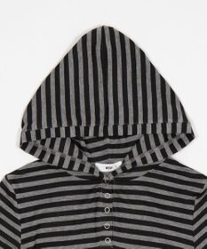 WEGO ヘンリーネックフードロンT