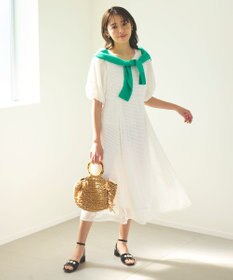 Feroux 【洗える】シアーカラー カーディガン