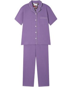 une nana cool 【綿100%】70/2 天竺 半袖開襟パジャマ MADE WITH LIBERTY FABRIC