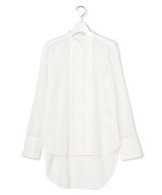 ICB 【WEB＆一部店舗限定】SustainableLace バンドカラー ブラウス オフホワイト系