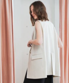 YECCA VECCA ドライタッチ金釦テーラードジレ