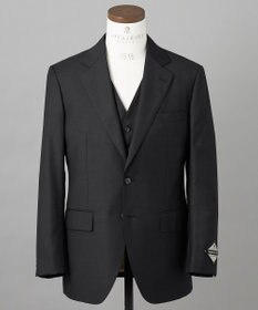 GOTAIRIKU シワになりにくい【御幸毛織/みゆきけおり】Superior160s  3ピーススーツ（グレー）