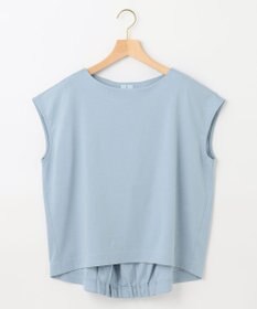 組曲 L 【WEB限定】シルケットポンチフレンチスリーブ カットソー
