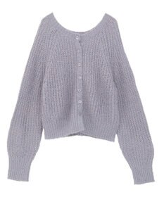 AMERICAN HOLIC 【2WAY】モヘヤ風甘編みカーディガン