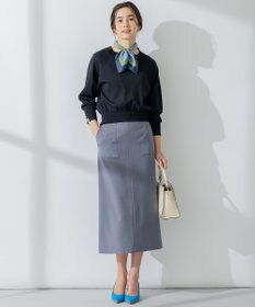 組曲 S 【パールボタン付】ブーケカラーリラクシー ニット