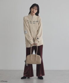 earth music&ecology ナイトメア／ダブルジップニットカーディガン