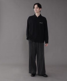 WEGO 【軽量/シワにならない】ドライポリハーフZIPシャツ（LS）