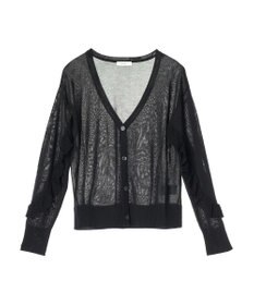 earth music&ecology 袖フリルシアーカーディガン