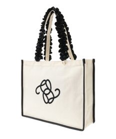 Maison de FLEUR フリルハンドル帆布キャリーオンバッグ