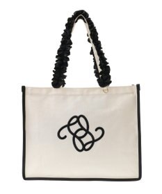 Maison de FLEUR フリルハンドル帆布キャリーオンバッグ