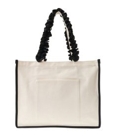 Maison de FLEUR フリルハンドル帆布キャリーオンバッグ