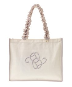 Maison de FLEUR フリルハンドル帆布キャリーオンバッグ