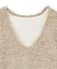 Green Parks ＳＥＴ２点ベスト＋リブワンピース