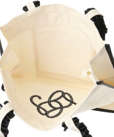 Maison de FLEUR フリルハンドル帆布キャリーオンバッグ