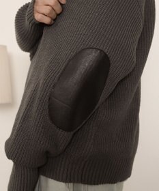 WEGO エルボーパッチVネックプルオーバー
