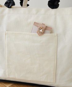 Maison de FLEUR フリルハンドル帆布キャリーオンバッグ