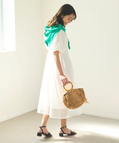 Feroux 【洗える】シアーカラー カーディガン