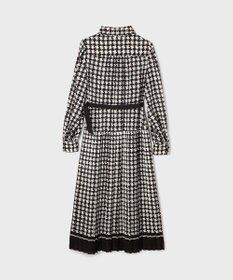 GRACE CONTINENTAL バイカラーチェックプリントワンピース