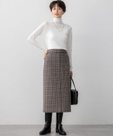 23区 S 【CLASSY.掲載/洗える】スムージーコットン タートルネック ニット