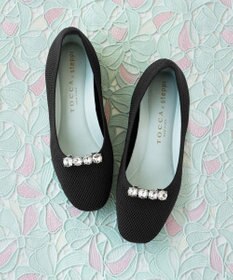 TOCCA 【軽量・撥水・お洗濯可・選べるシュークリップ】steppi×TOCCA BALLET PUMPS パンプス