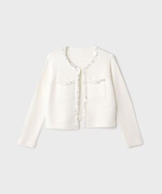 GRACE CONTINENTAL ブレードツイードニットジャケット