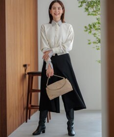 組曲 スエードライク トップハンドルバッグ