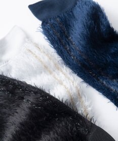 TRICOTE ラメラインファーソックス