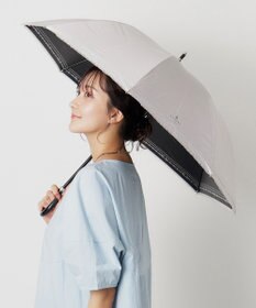 MOONBAT 【一級遮光/晴雨兼用】LANVIN en Bleu (ランバン オン ブルー) 長傘 日傘 ラメ刺繍 ピコレース